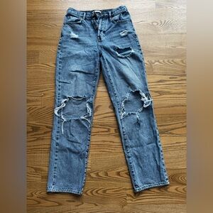 Distressed Blue Women's Jeans